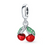 Thumbnail: Adorn Yourself with our Cherries and Leaf Silver Charm!