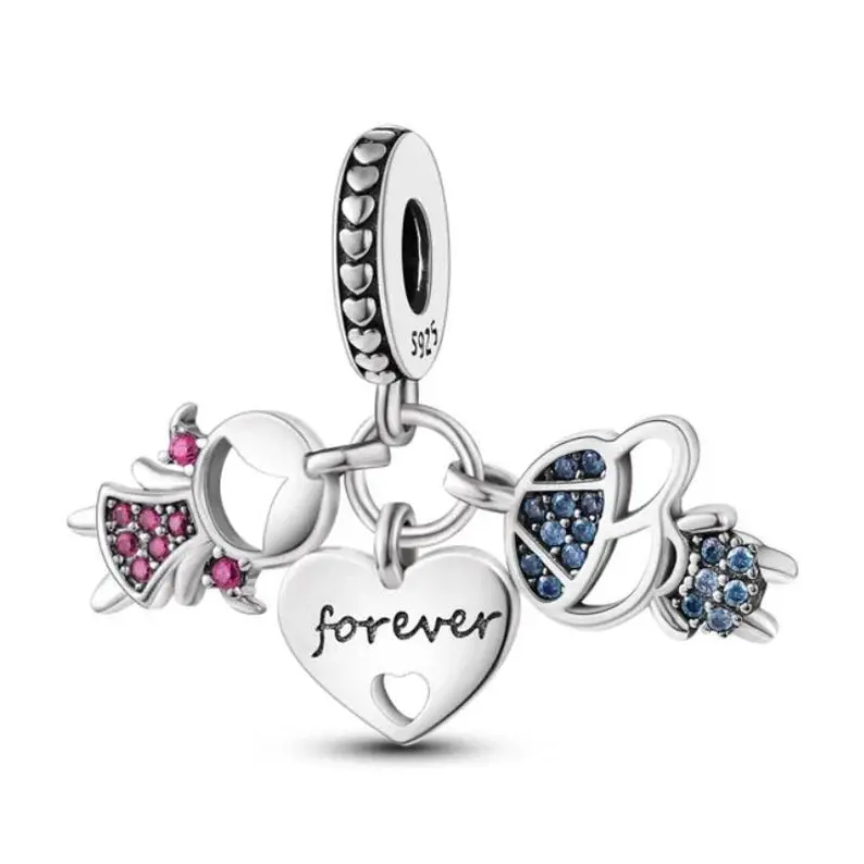 Hearts United: Girl and Boy Heart Charm