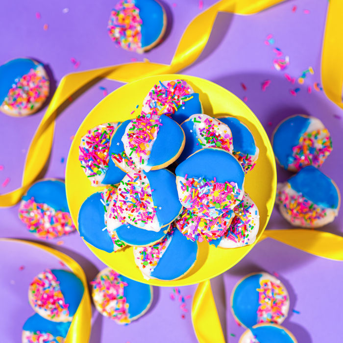 Blue & White Cookies