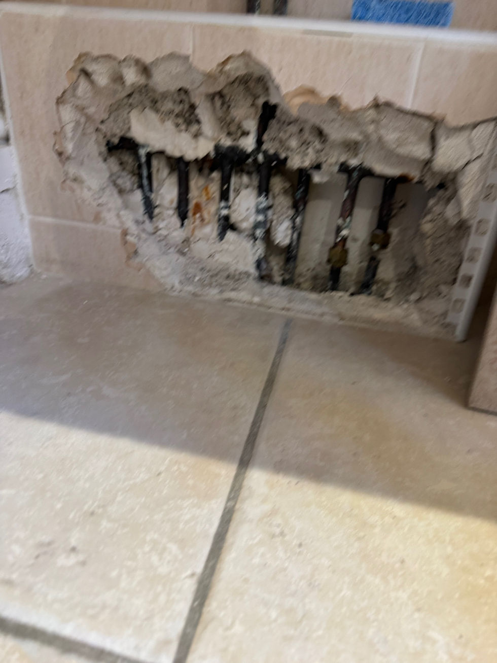 Rénovation après dégâts des eaux (avant)