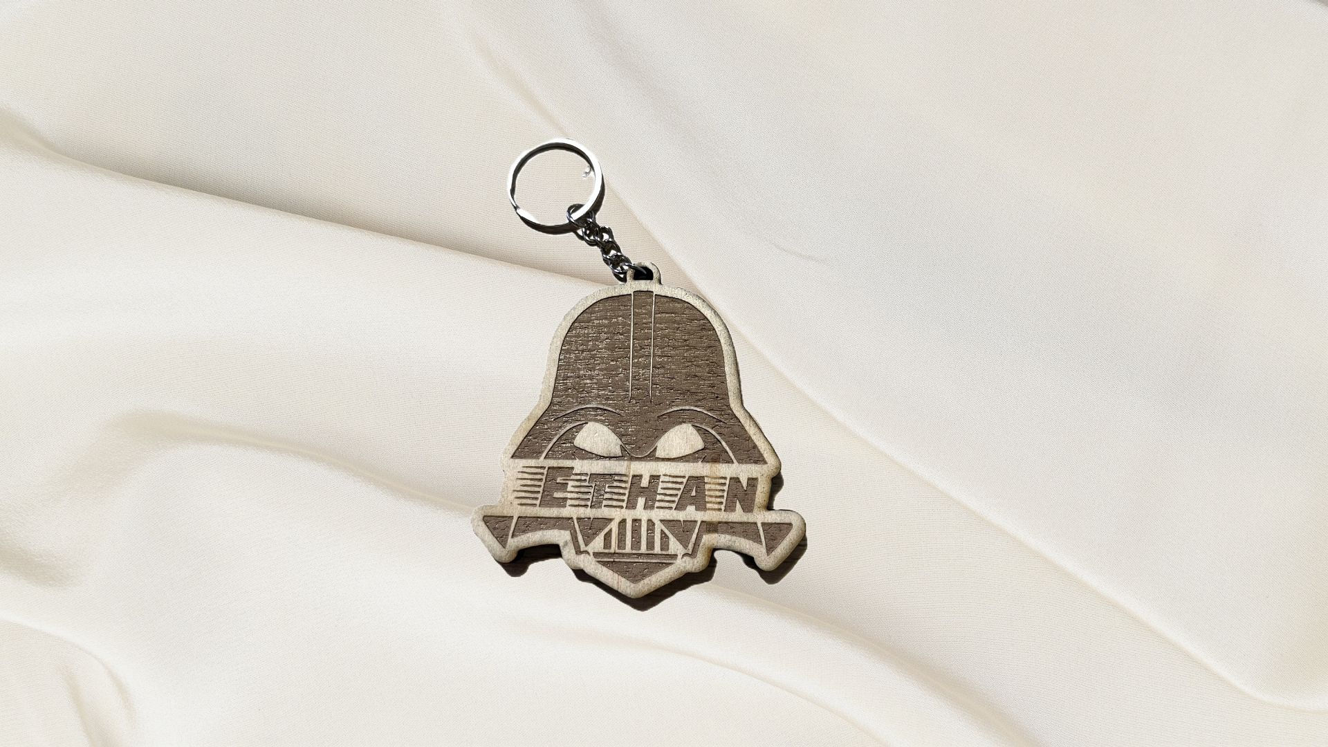 Personalized Wooden Keychain