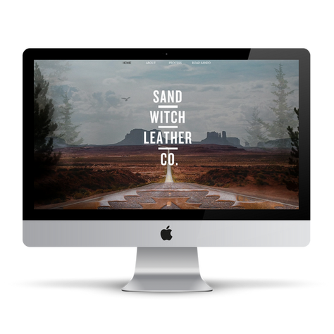 Sandwitch Leather: Site design/build on Editor X 