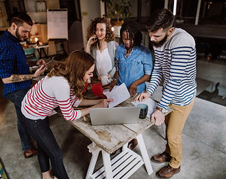 young people at a workshop