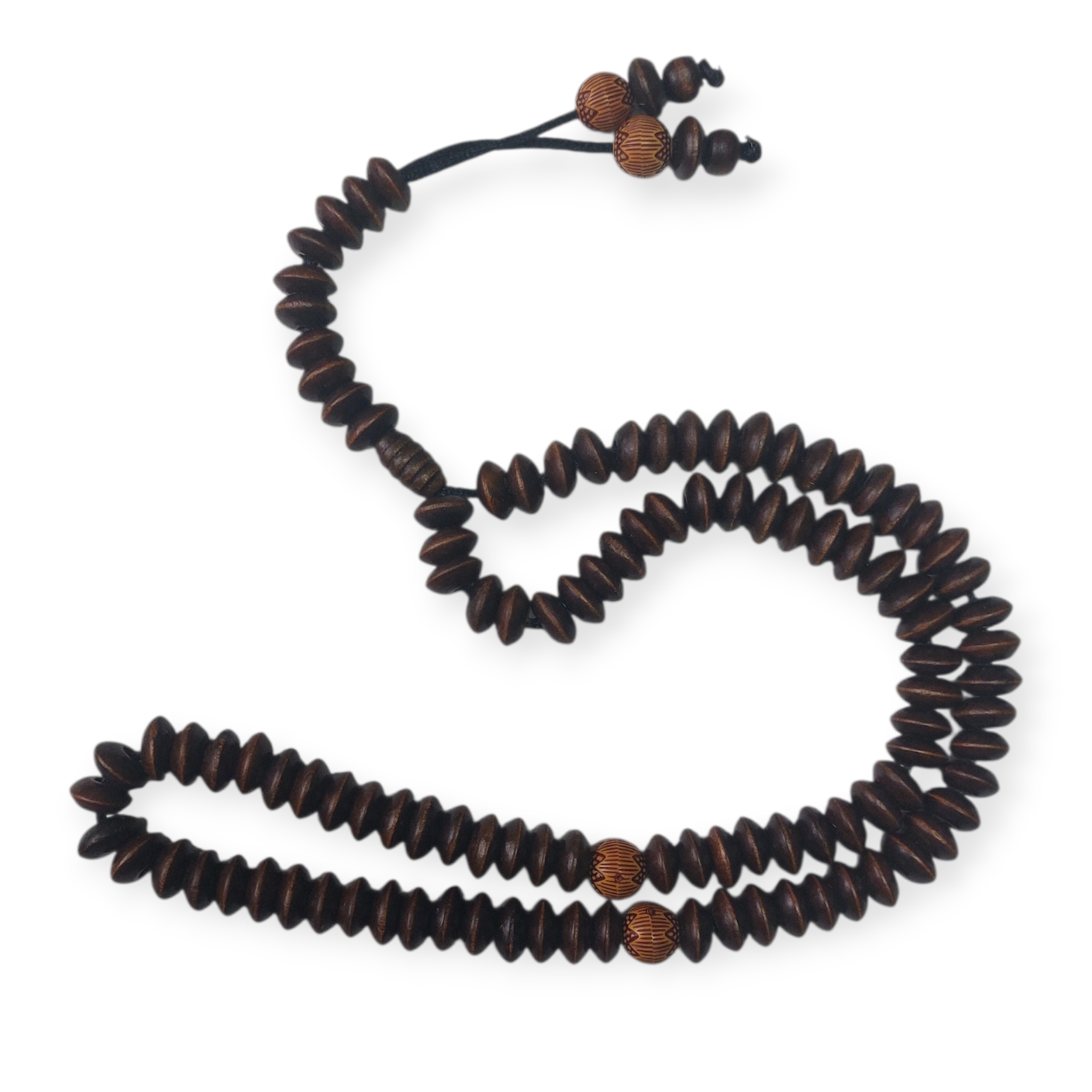 Sebha 99 Brown Beads With Separators