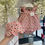 Thumbnail: Deolinda pink sun hat with cherries, strawberries and floral print