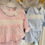 Thumbnail: Mintini pink smocked matching sibling short sets in pink and blue