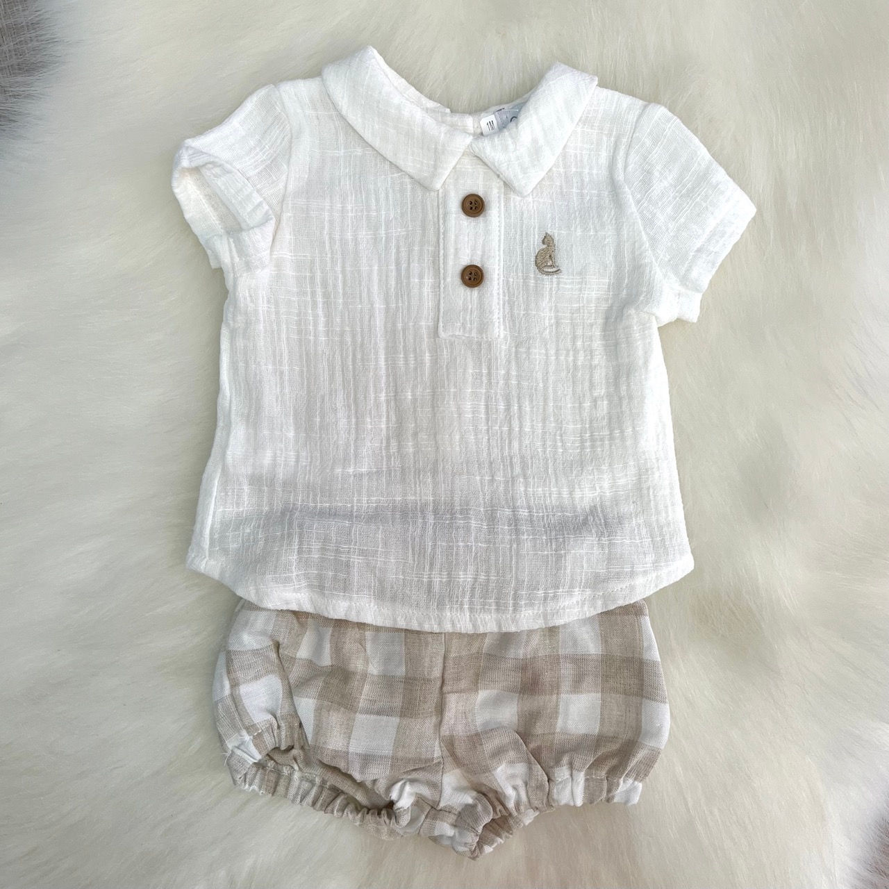 Alber Gingham Short Set