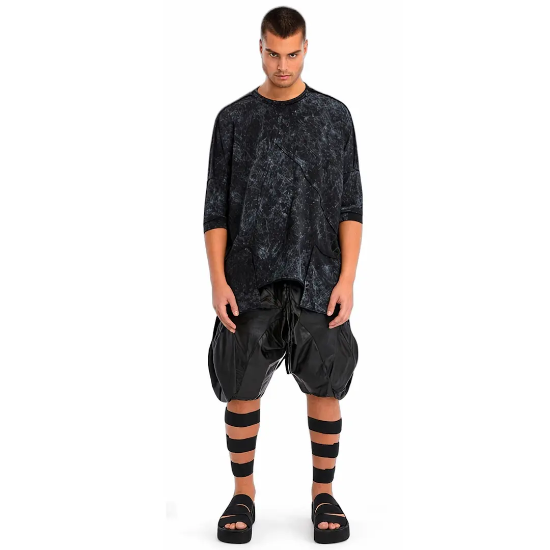 Bat Sleeve Tshirt ACID BLACK