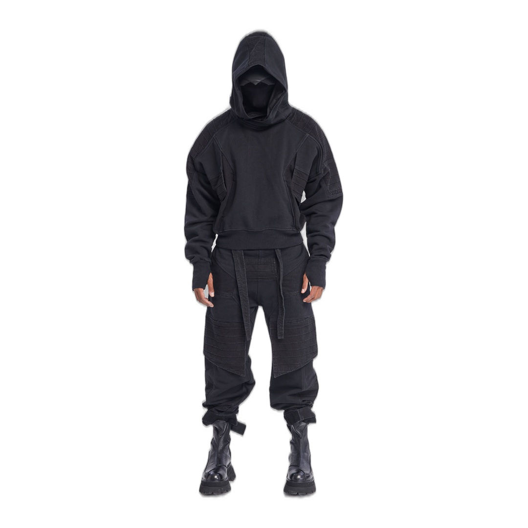 PLATED HOODIE BLACK
