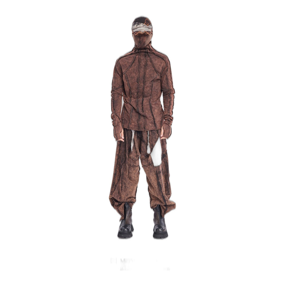 ROUTE TURTLENECK TOP ACID BROWN