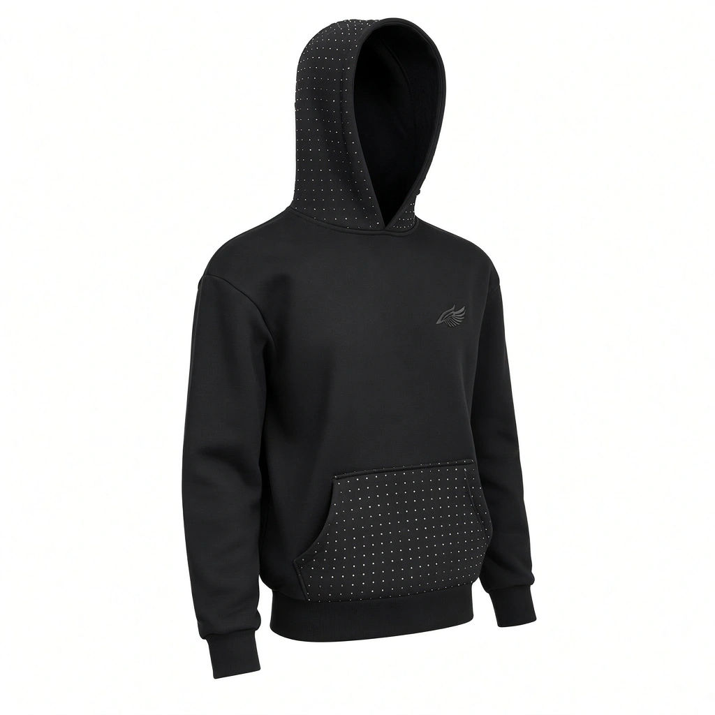 TAŞLI SİYAH SWEAT