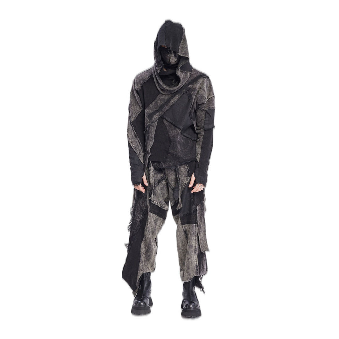 RAW WRAP HOODIE ACID BLACK