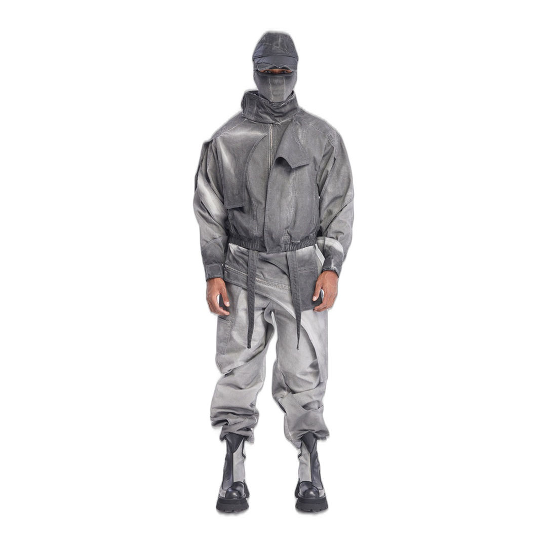 CROSSFOLD JACKET WASHED GREY
