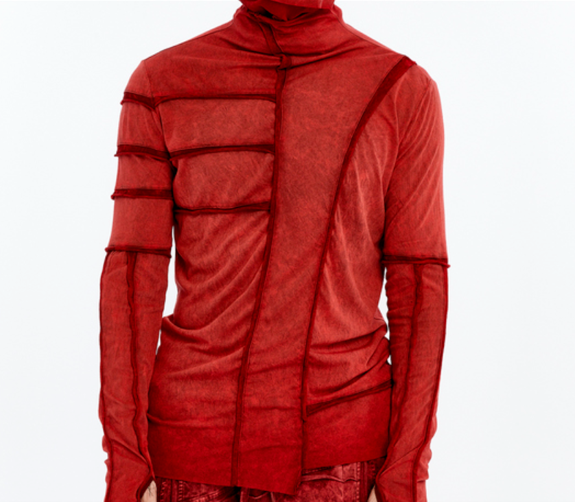 Küçük resim: TURTLENECK LONG SLEEVE ACID RED