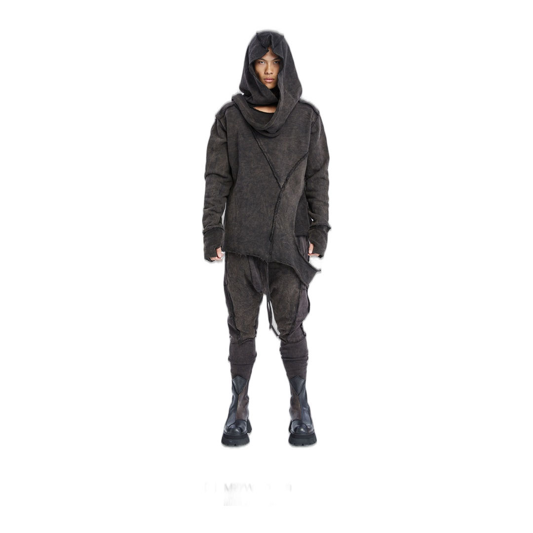 RIBBED SWEAT ACID BROWN