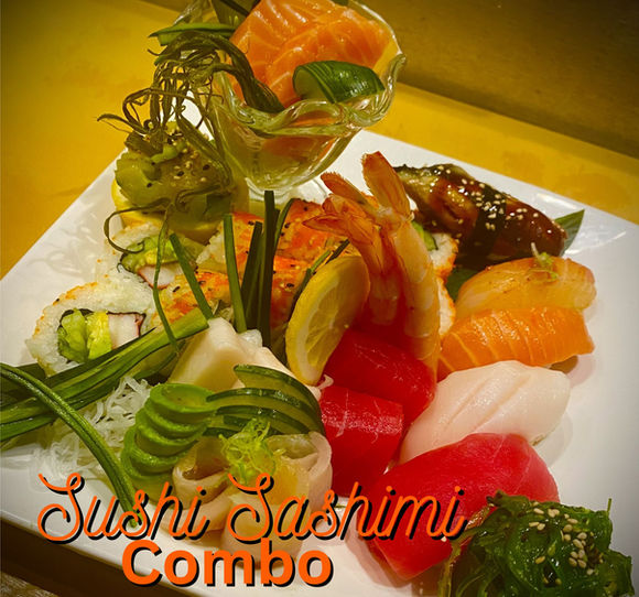 Sushi Sashimi Combo, a delicious assortment of fresh sushi. Sakura Asian Bistro