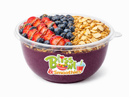 Bliss Bowl acai with strawberries, blueberries, granola