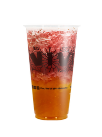 Vivi Bubble Tea drink with layered fruit.