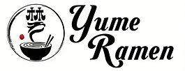 Yume Ramen logo featuring ramen bowl, chopsticks, steam, and Japanese characters.