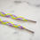 Thumbnail: Rainbow Braid - platte geweven veters met verschillende kleuren