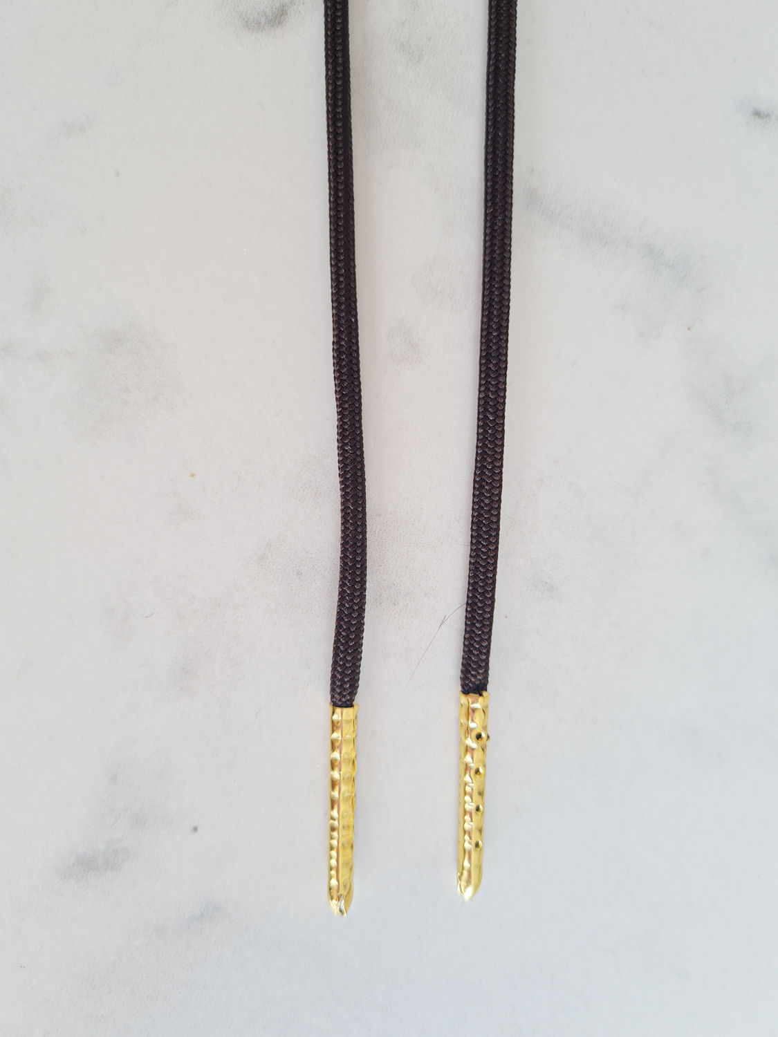 Schoenveters rond fijn uni bruin