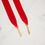 Thumbnail: Schoenveters plat satijn luxe - rood breed