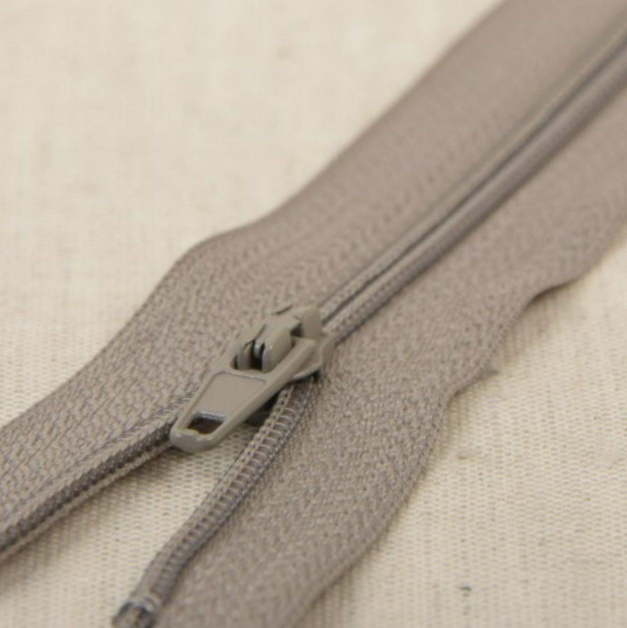 Fijne rits polyester grijs 323