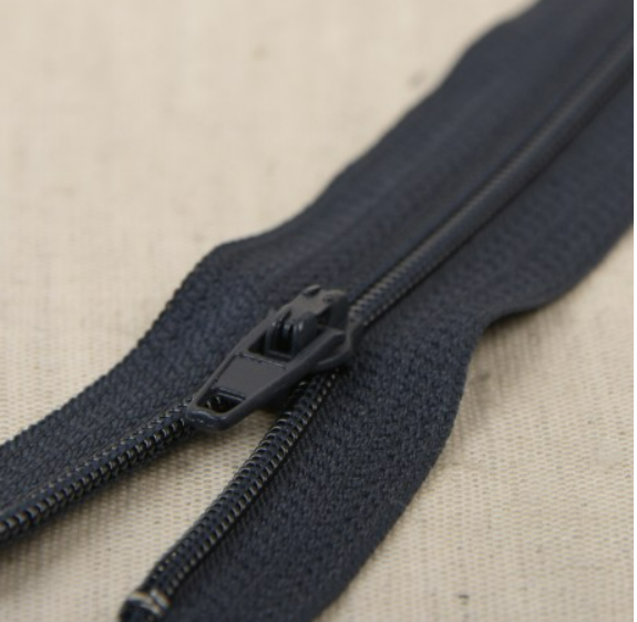Fijne rits polyester marine blauw 560