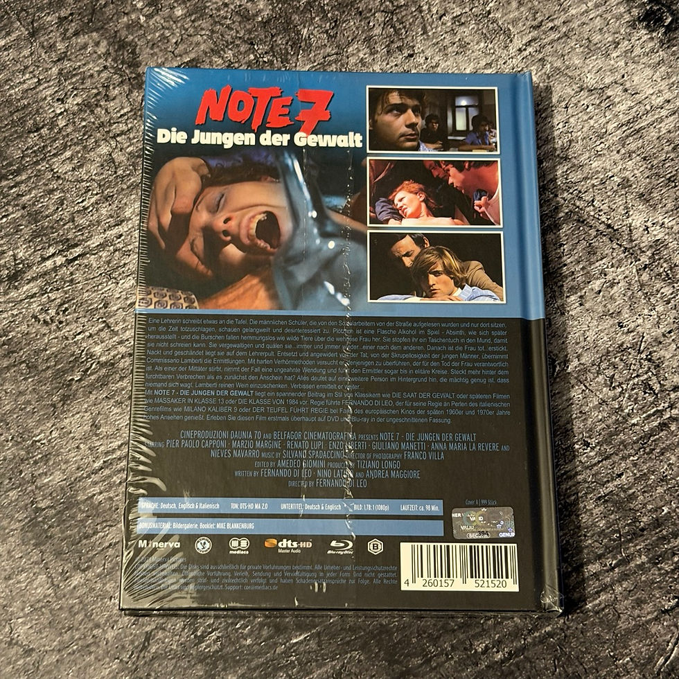 Thumbnail: Note 7 – Die Jungen der Gewalt – Mediabook Cover A /999 (Blu-ray + DVD)