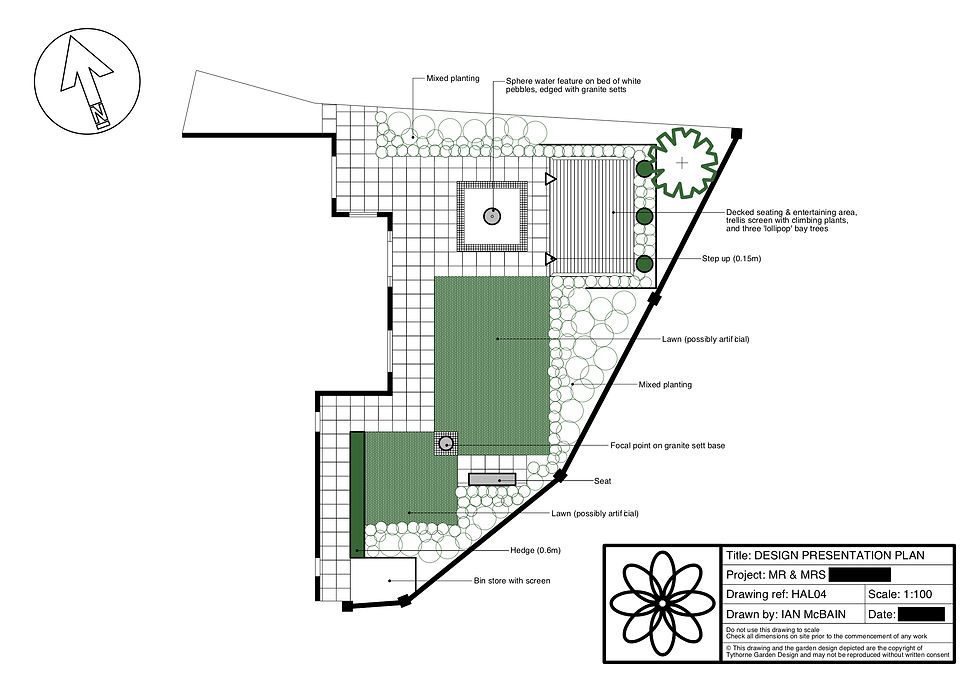 garden designer newark design plan Tythorne Garden Design