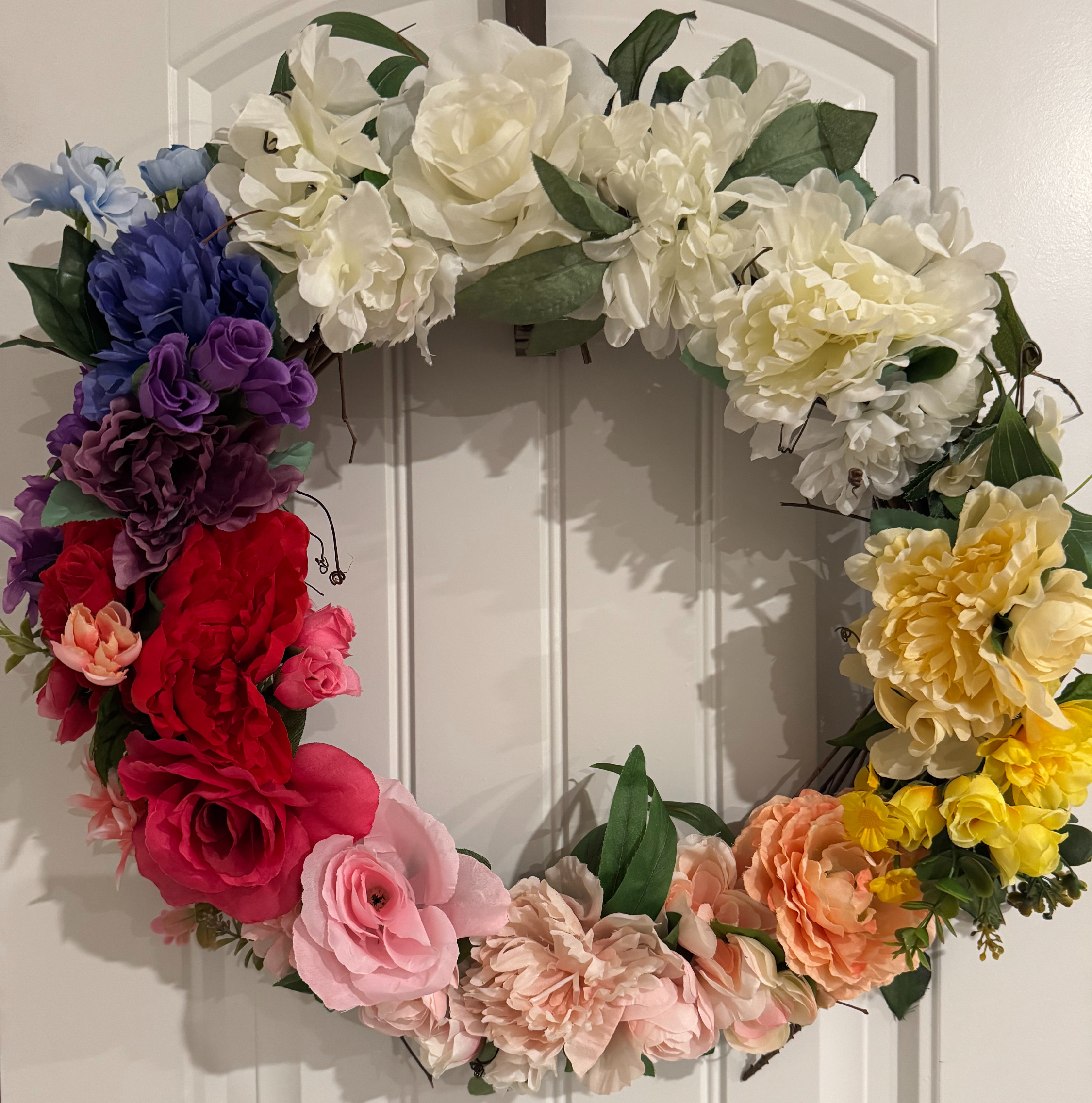 Rainbow Garden Wreath
