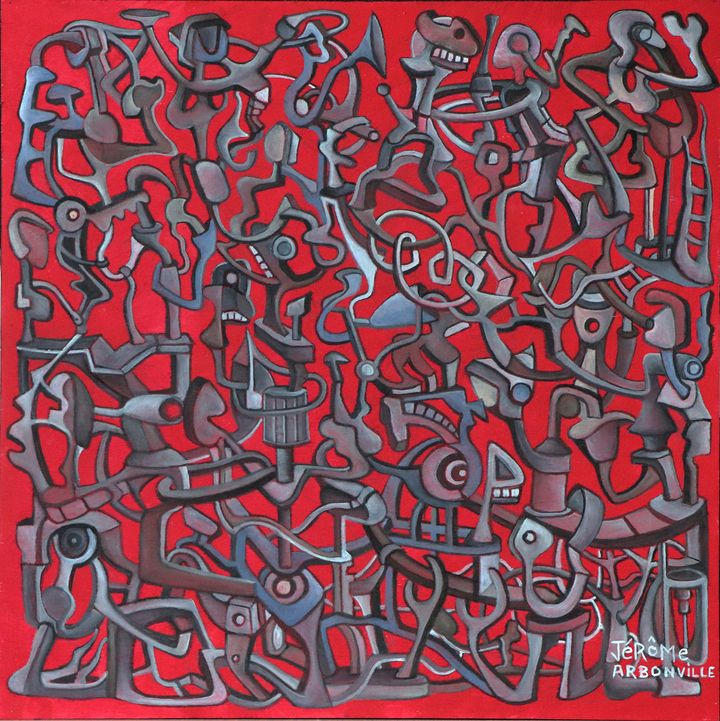 Jérôme Arbonville peintre art contemporain abstrait la guerre de Troie