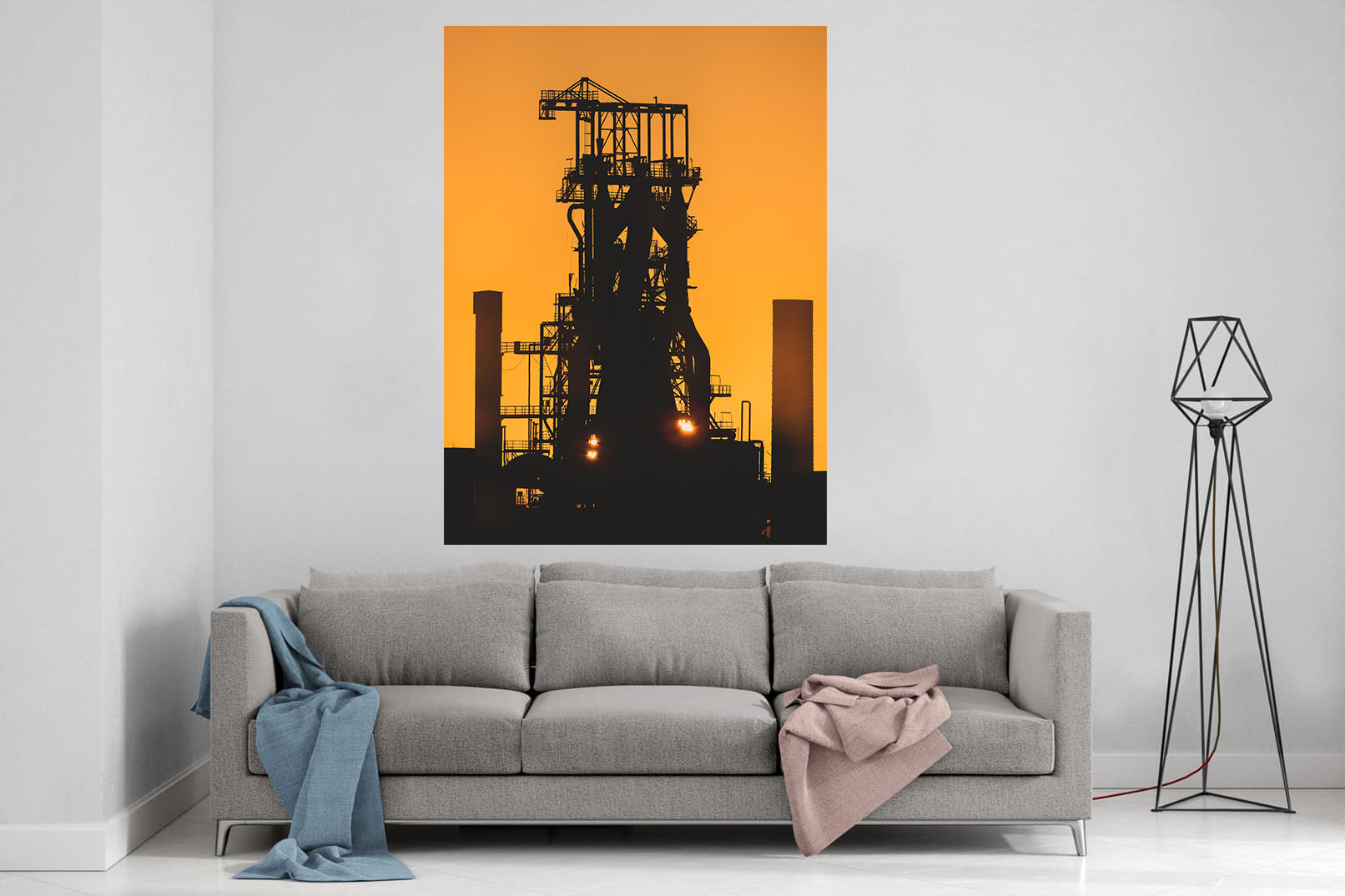 Le Haut Fourneau 4 au lever du jour