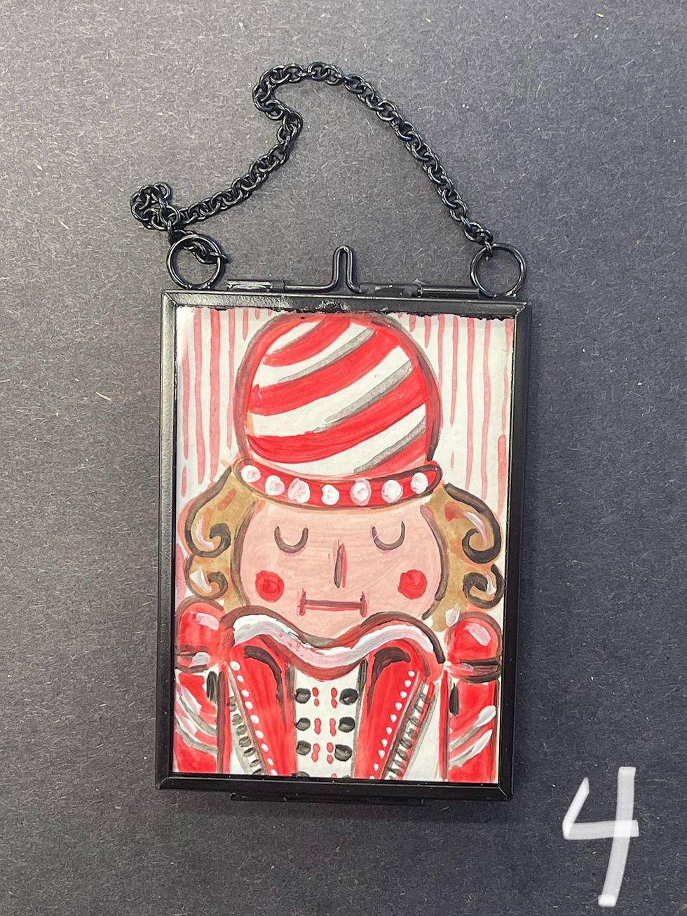 Thumbnail: Red & Pink Nutcracker Ornaments