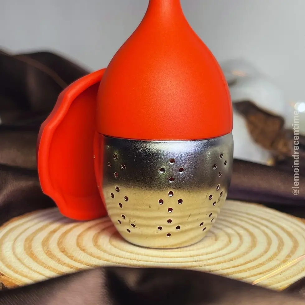 Miniature : Boule à thé en inox et en silicone NATURA