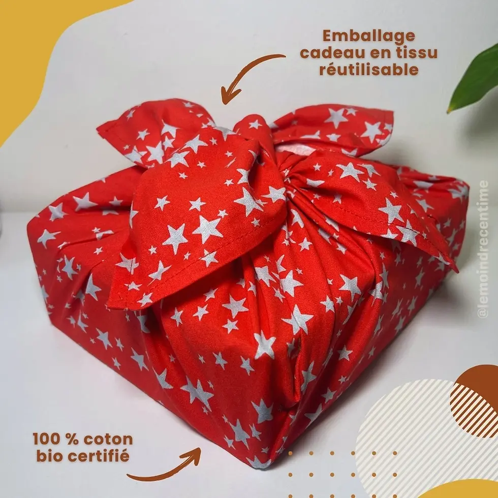 Miniature : Emballage cadeau Furoshiki en coton bio
