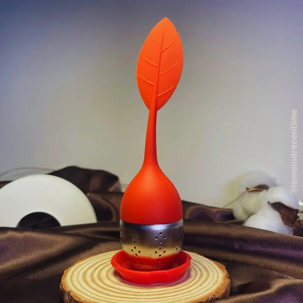 Miniature : Boule à thé en inox et en silicone NATURA