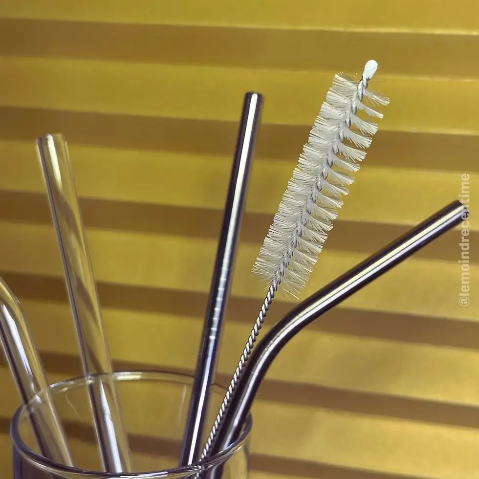 Miniature : Pailles réutilisables en inox et en verre SIPPA