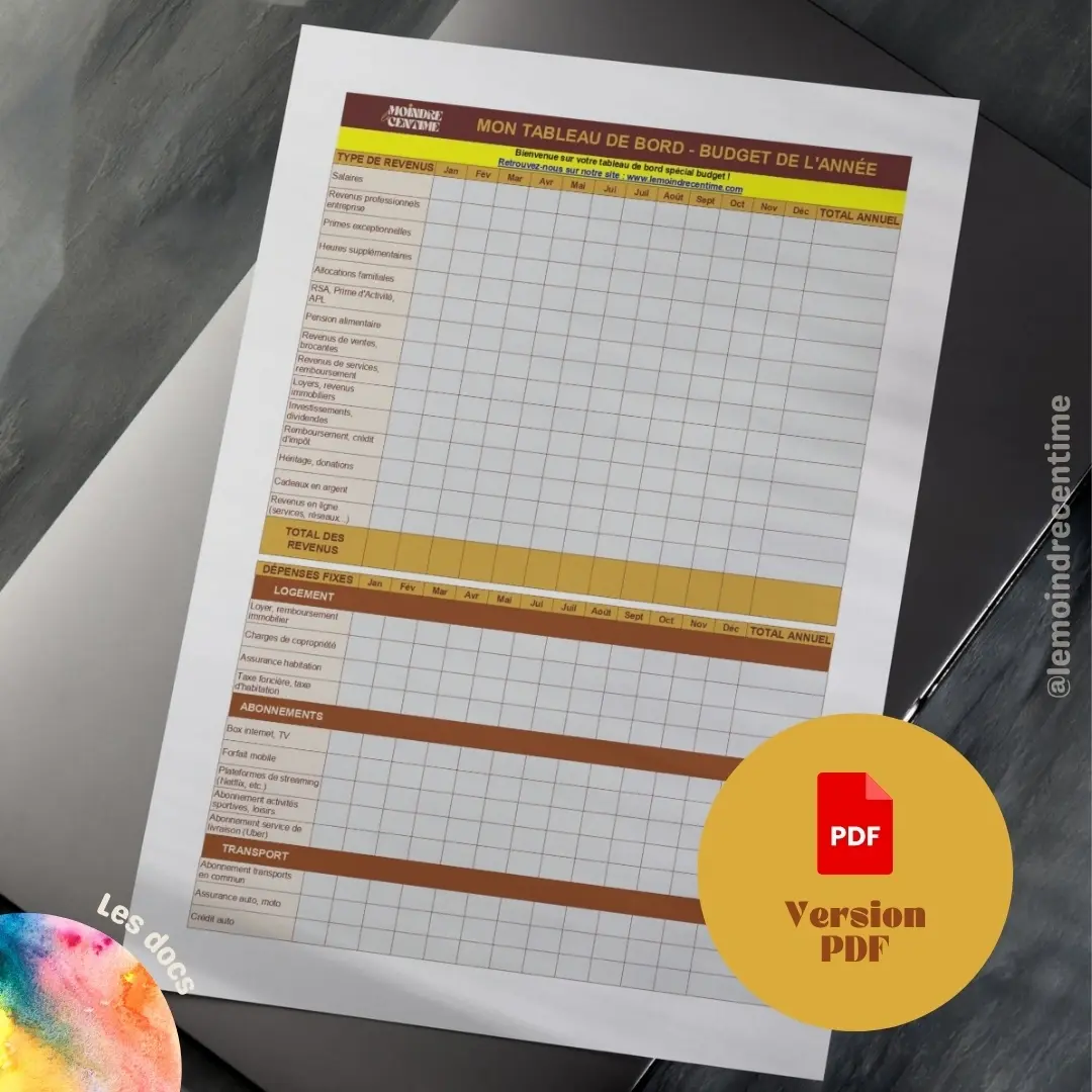 Mon tableau de gestion de budget (PDF)