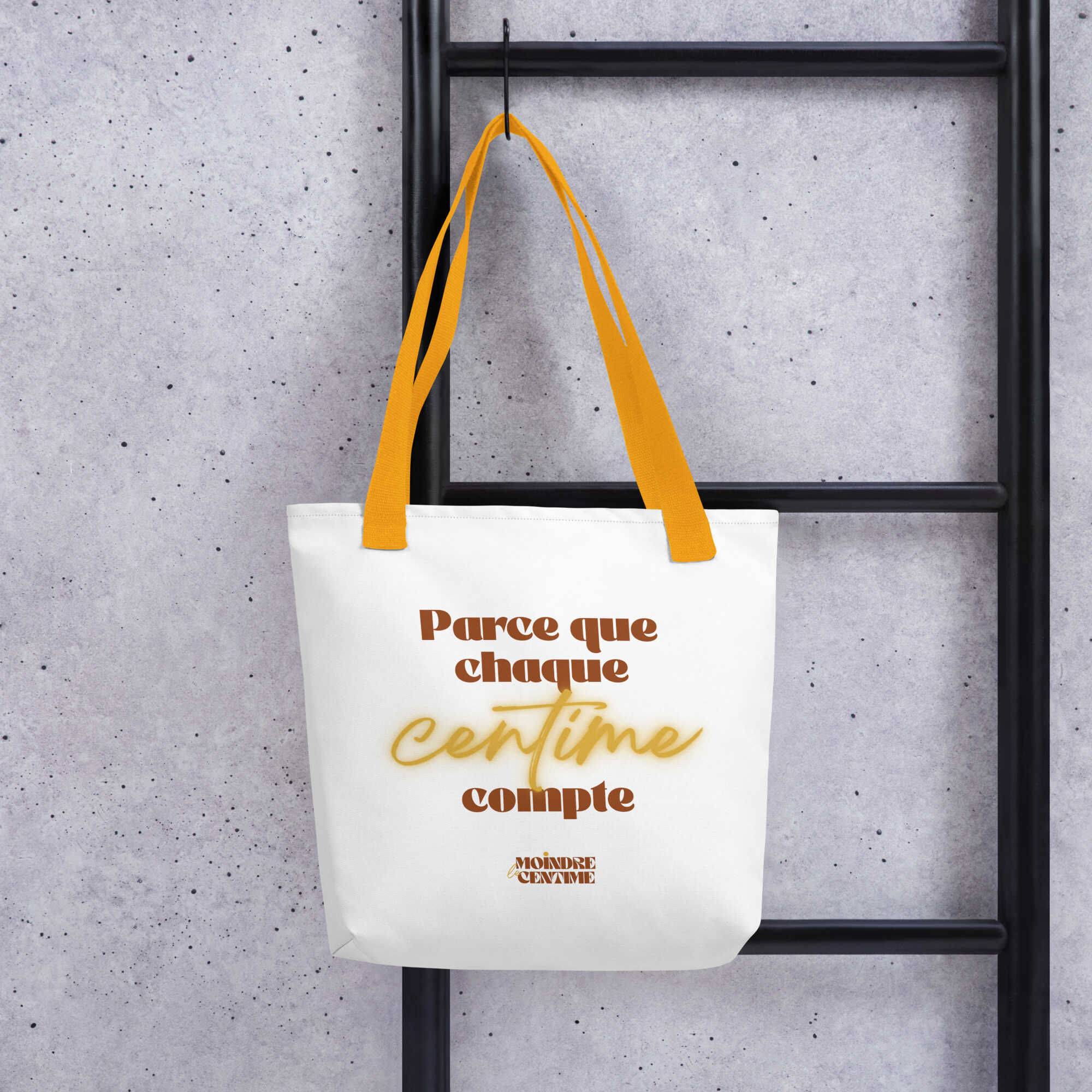 Tote bag “Parce que chaque centime compte”