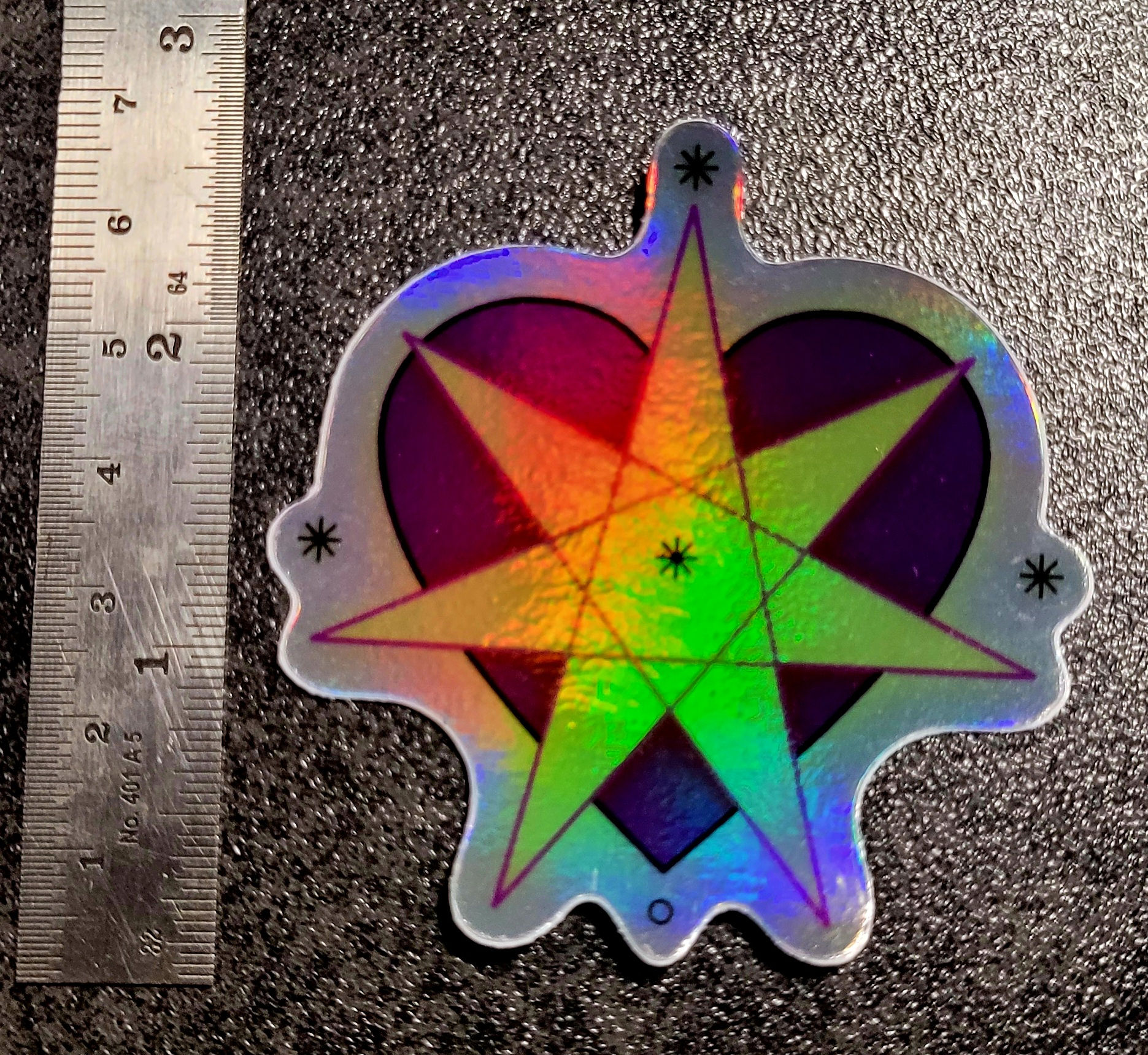 Ascended Heart - 2 1/2" Holographic Sticker