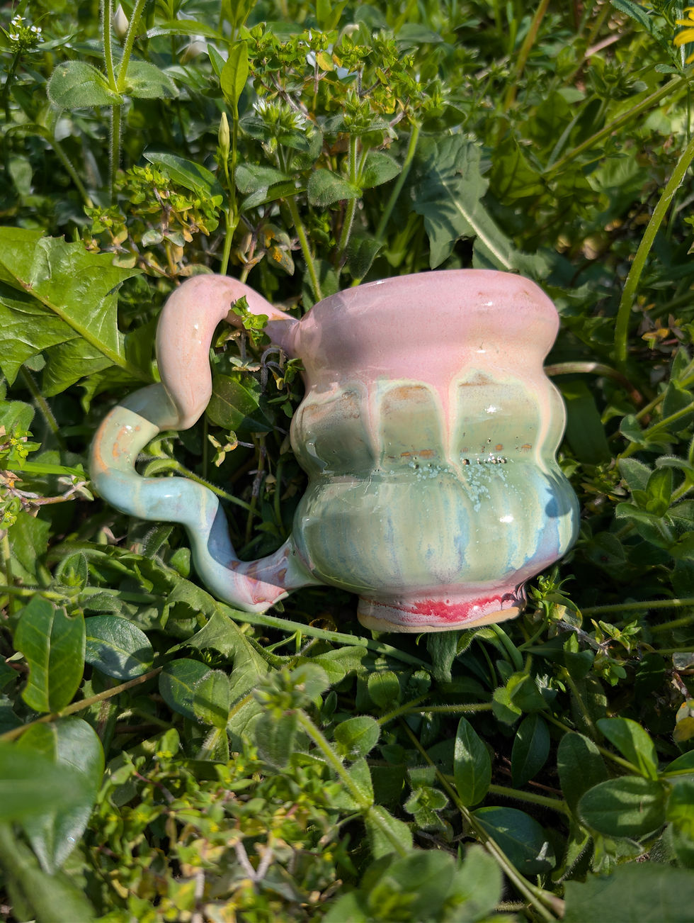 Thumbnail: Wavy Pastel Rainbow Mug