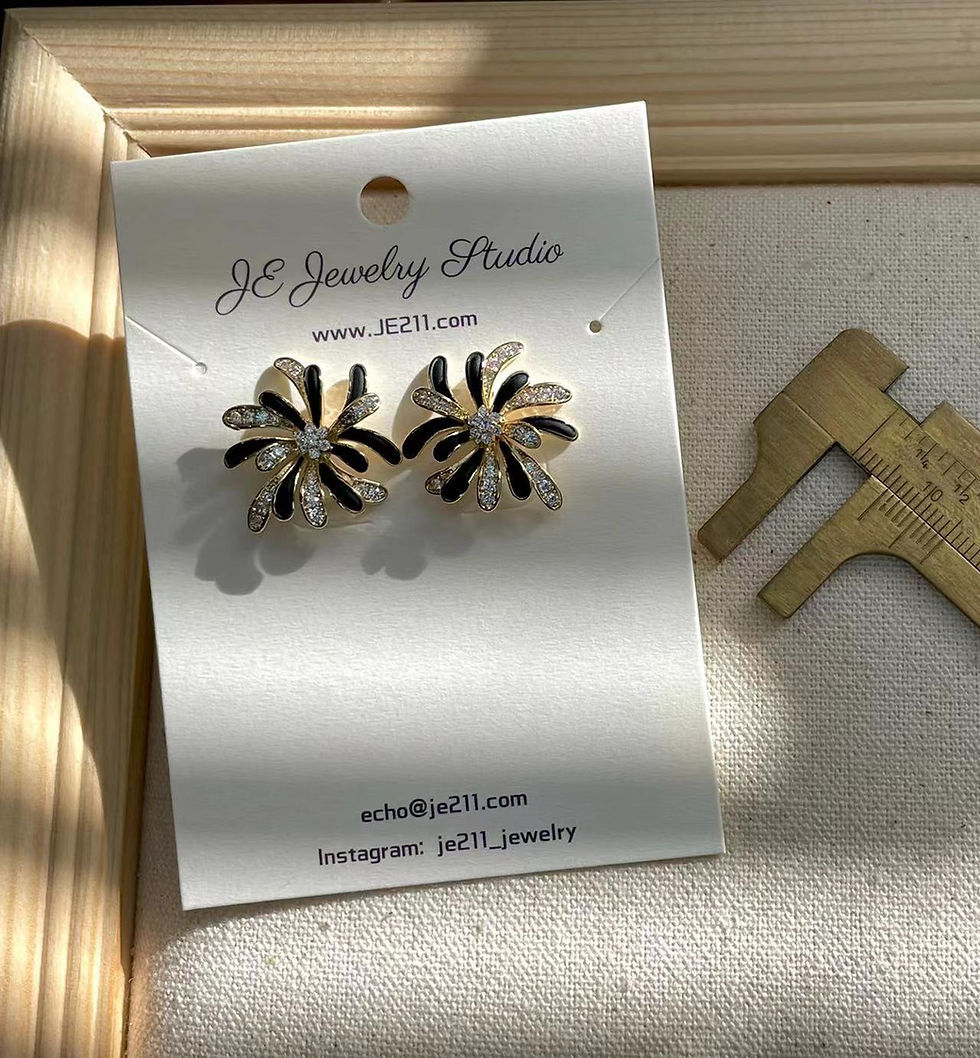 Thumbnail: Fireworks, Luxury Stud Earrings