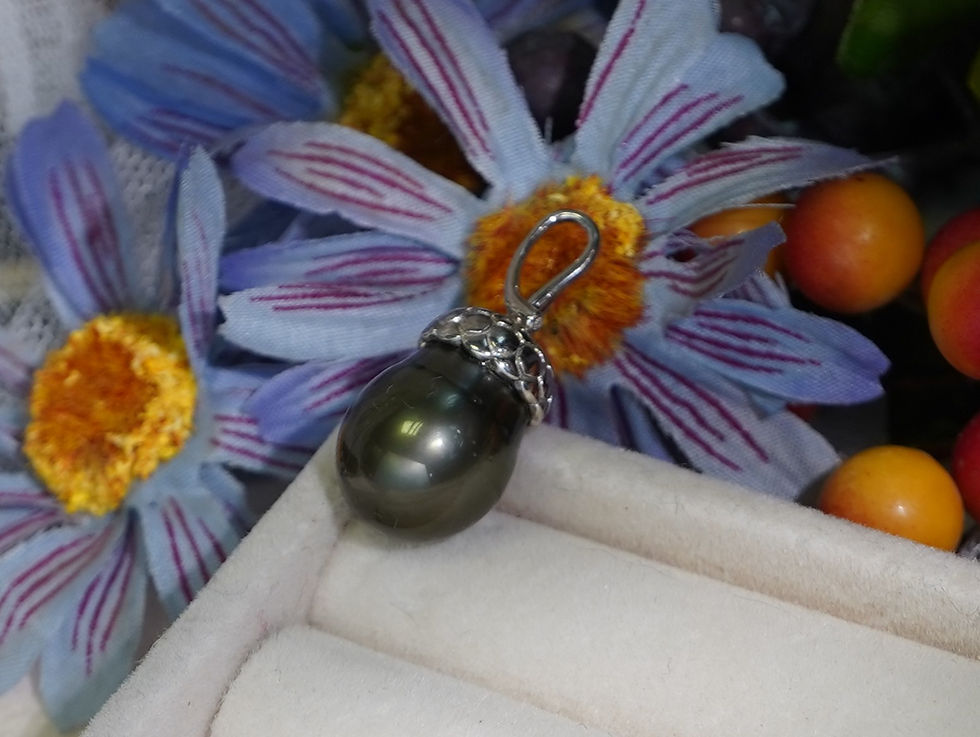 Thumbnail: Handmade tahitian pearl pendant