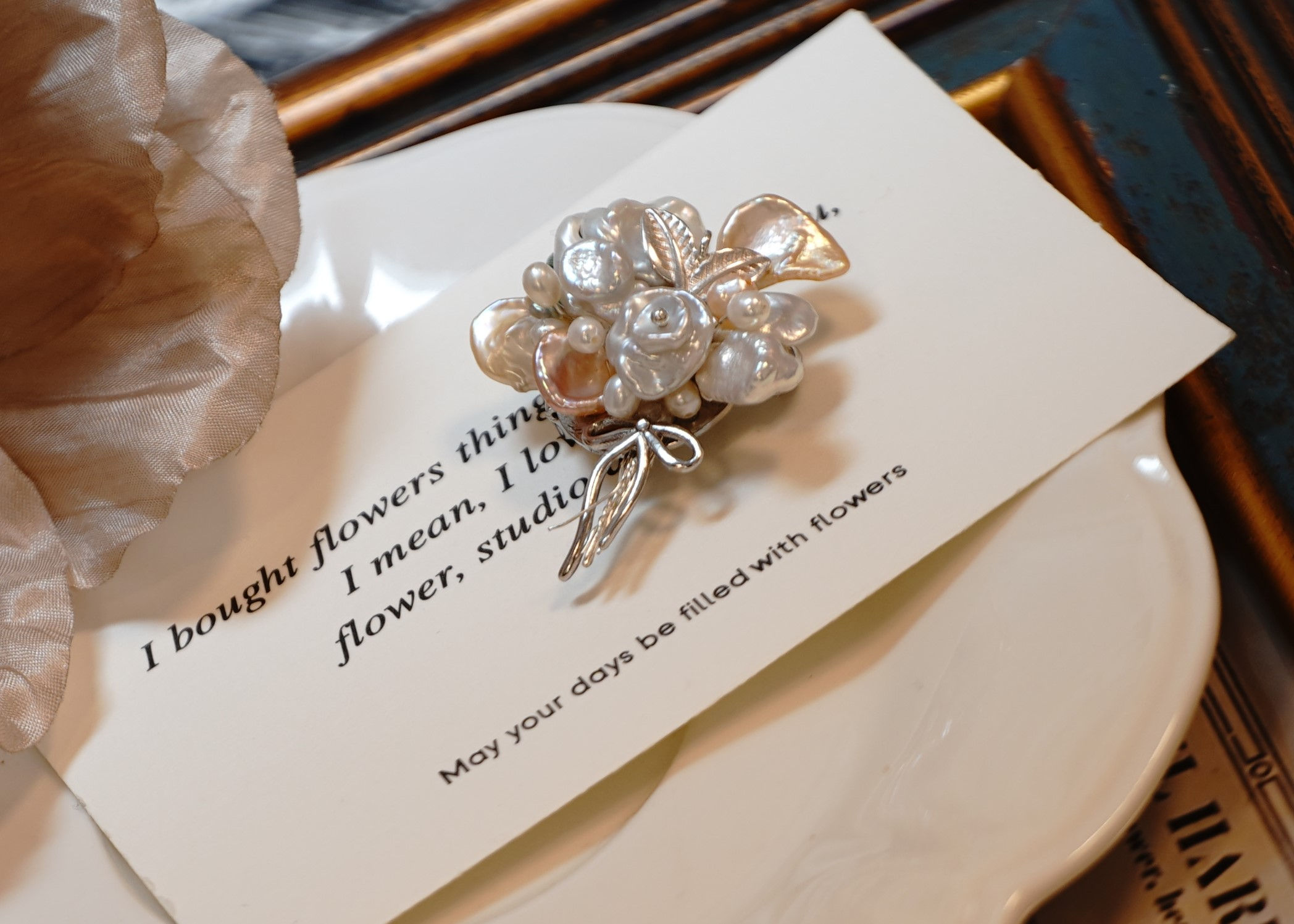 Pearl Bouquet Brooch