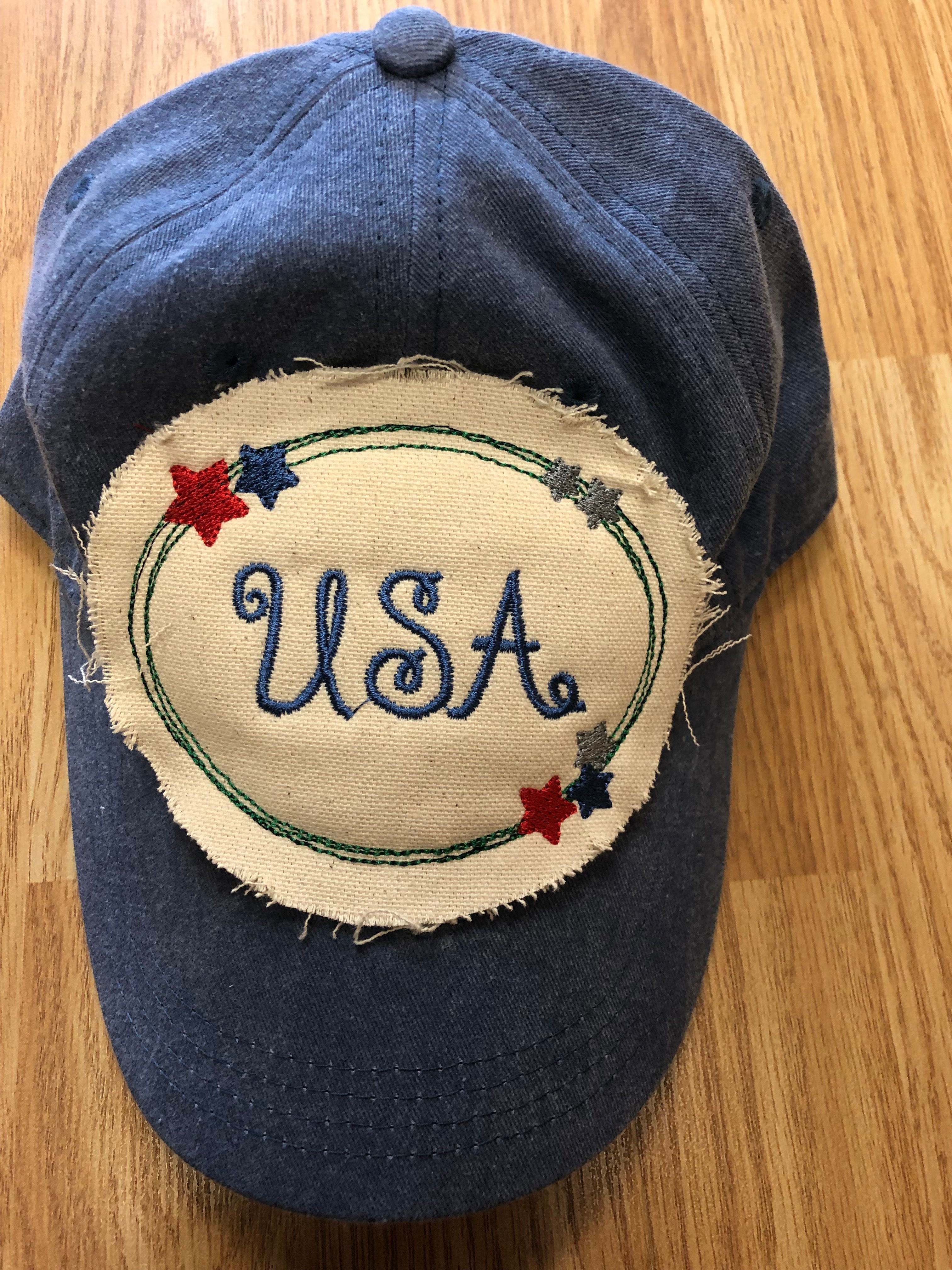 USA Applique Ball Cap