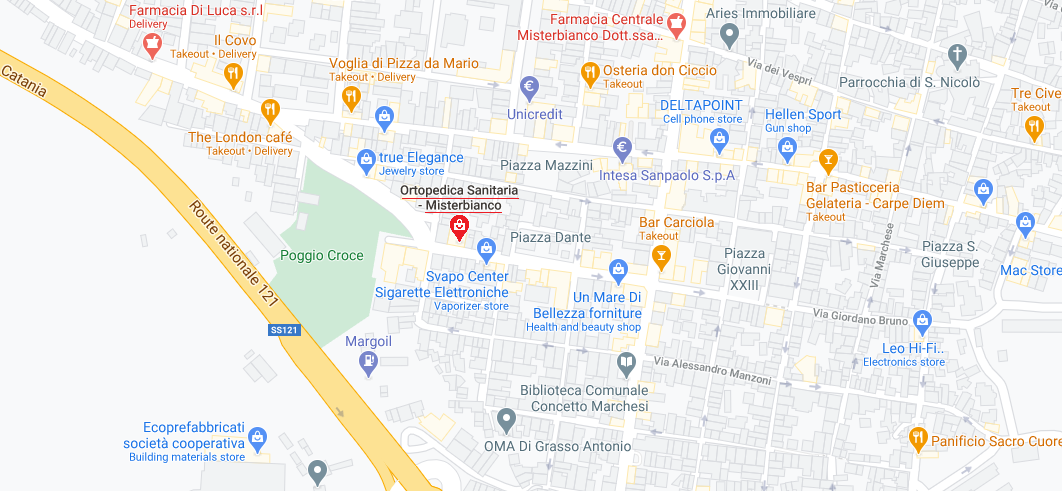 Contatta Ortopedia Misterbianco per informazioni su carrozzine, letti ortopedici, scooter elettrici, plantari, pratiche ASL e noleggi. Telefono, WhatsApp e mappa.