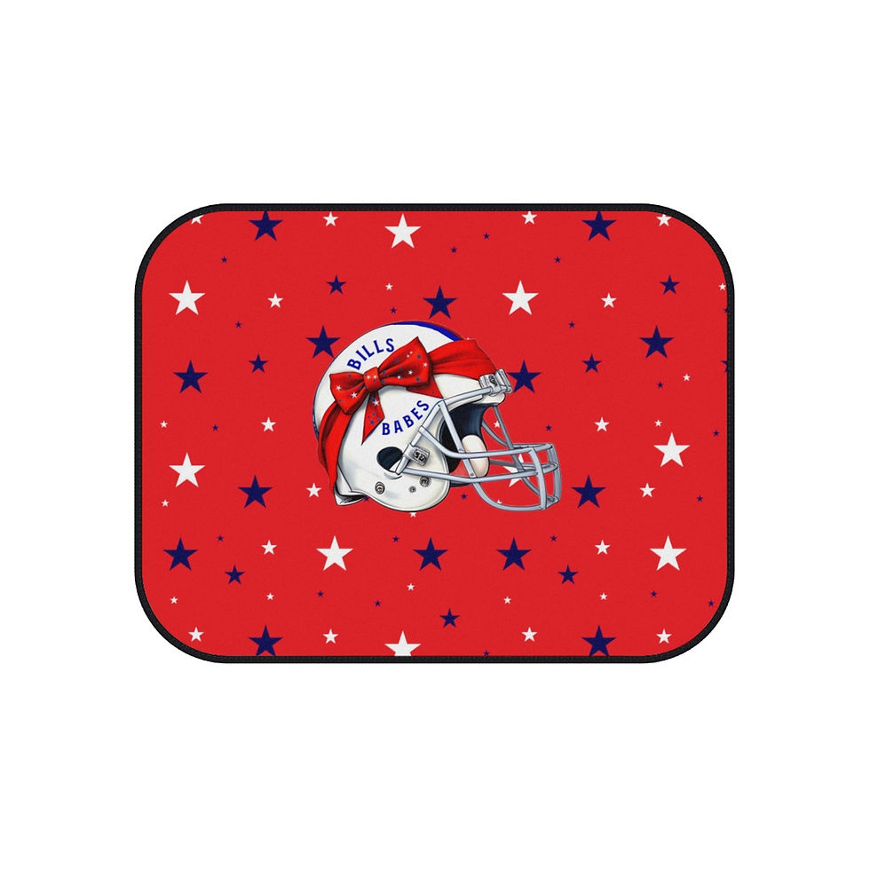 Thumbnail: Bills Babes Logo RED w/Stars:  Car Mats (Set of 4)