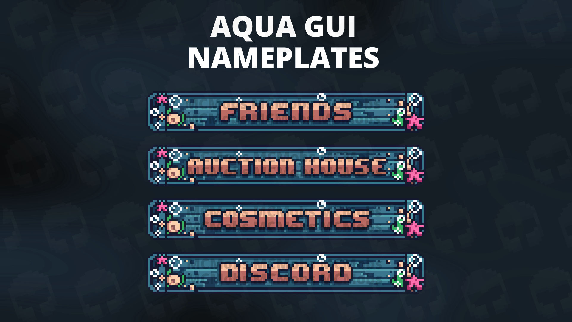 Aqua GUI Nameplates