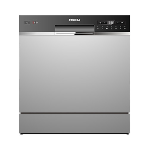 TOSHIBA DW08T2EE(S)CYP Mini Dishwasher, Silver COSTAS DIONYSIOU LTD